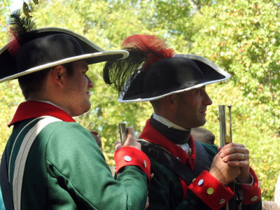 Re-enactment of the siege of Boonesborough, Kentucky by the Shawnee and their allies in 1778.