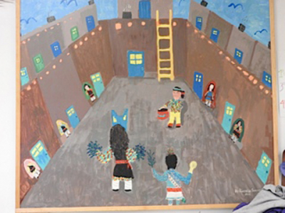 Wall of the School Room