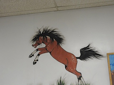 Wall of the School Room