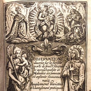 Title page of the first book on obstetrics to be published by a woman.