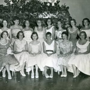 Photo of high school girls in 1954