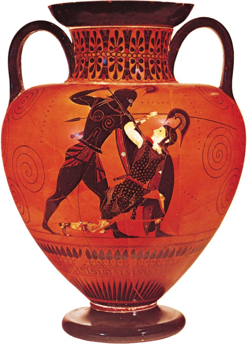 Achilles slaying Penthesilea