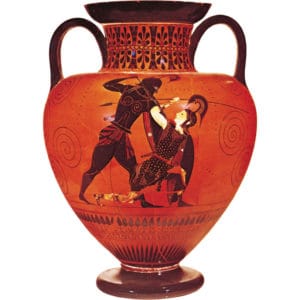 Achilles slaying Penthesilea