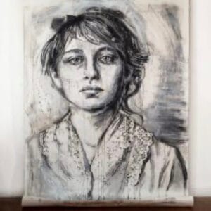 Sketch of Camille Claudel by Monica Lundy