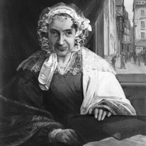 Photo of a painting of Gutle Rothschild