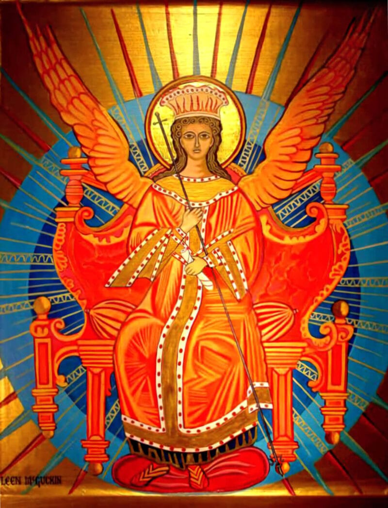 Religious Icon of Hagia Sophia by Eileen McGuckin