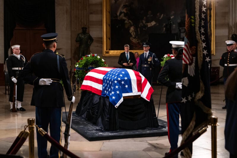 Photo of Jimmy Carters coffin