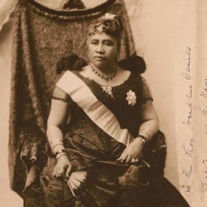 Photo of Queen Liliʻuokalani, 1891