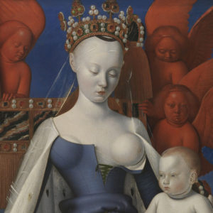 Madonna omringd door serafijnen en cherubijnen, Jean Fouquet, (1454-1456), Koninklijk Museum voor Schone Kunsten Antwerpen
