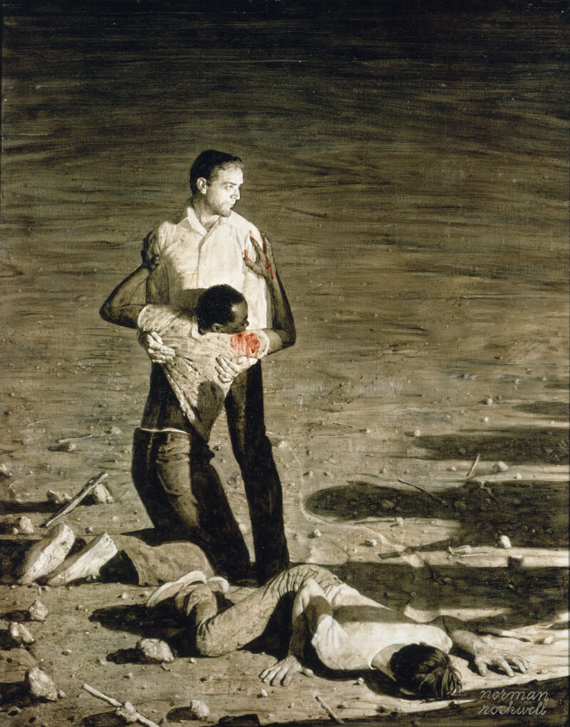 Murder In Mississippi painting by Normal Rockwell, 1965