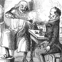 Scrooge and Bob Cratchit