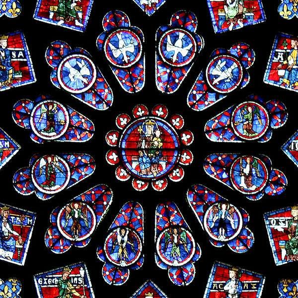 Virgin Mary - Rose Window, Chartres