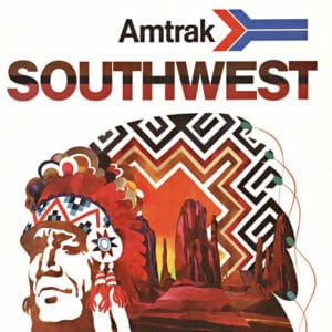 Vintage Amtrak Southwest poster
