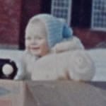 Girl and Baby in Snow