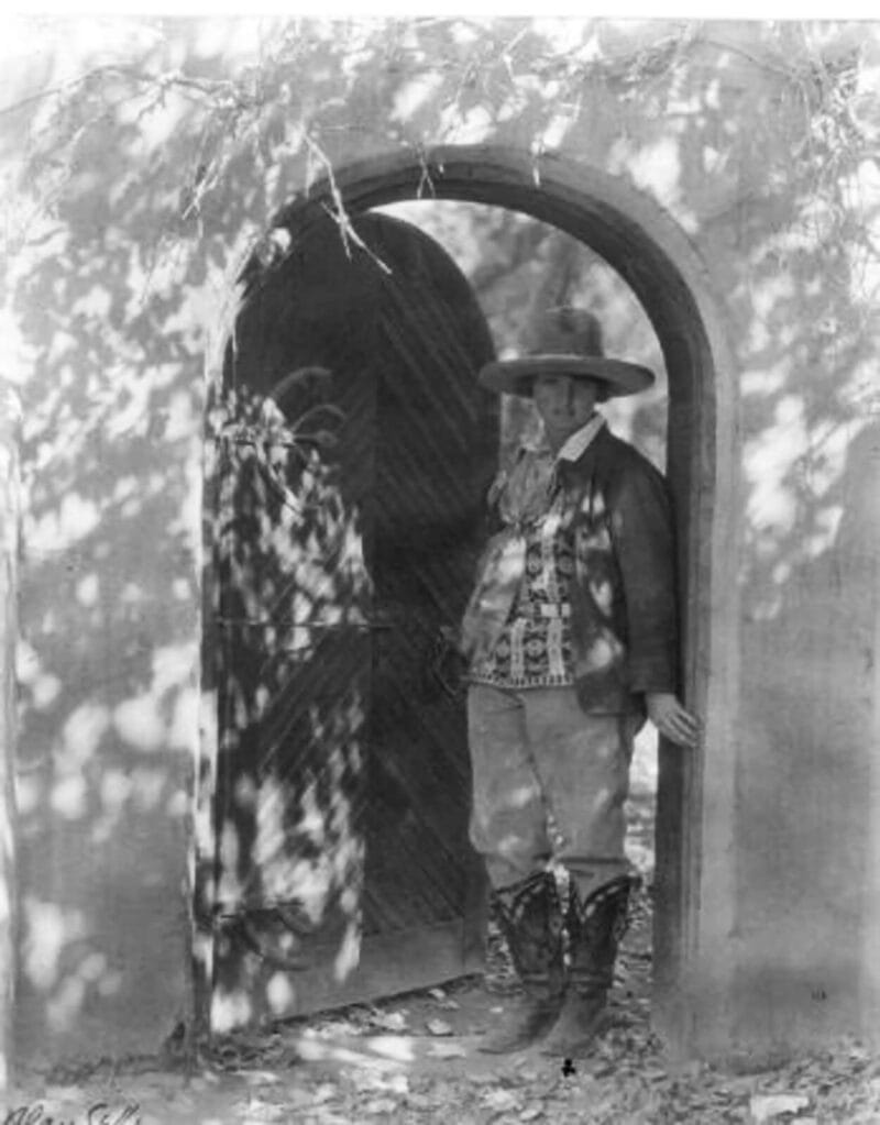 Photo of Dorothy Brett in New Mexico