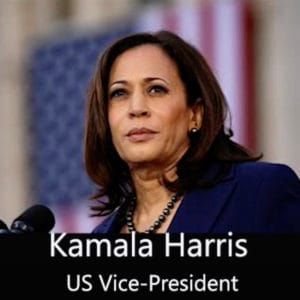Photo of Kamala Harris from video