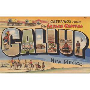 Gallup Vintage Postcard