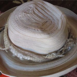 Photo of my hat, with snakeskin