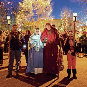 Las Posadas Procession in Santa Fe. Photo: Santa Fe New Mexican