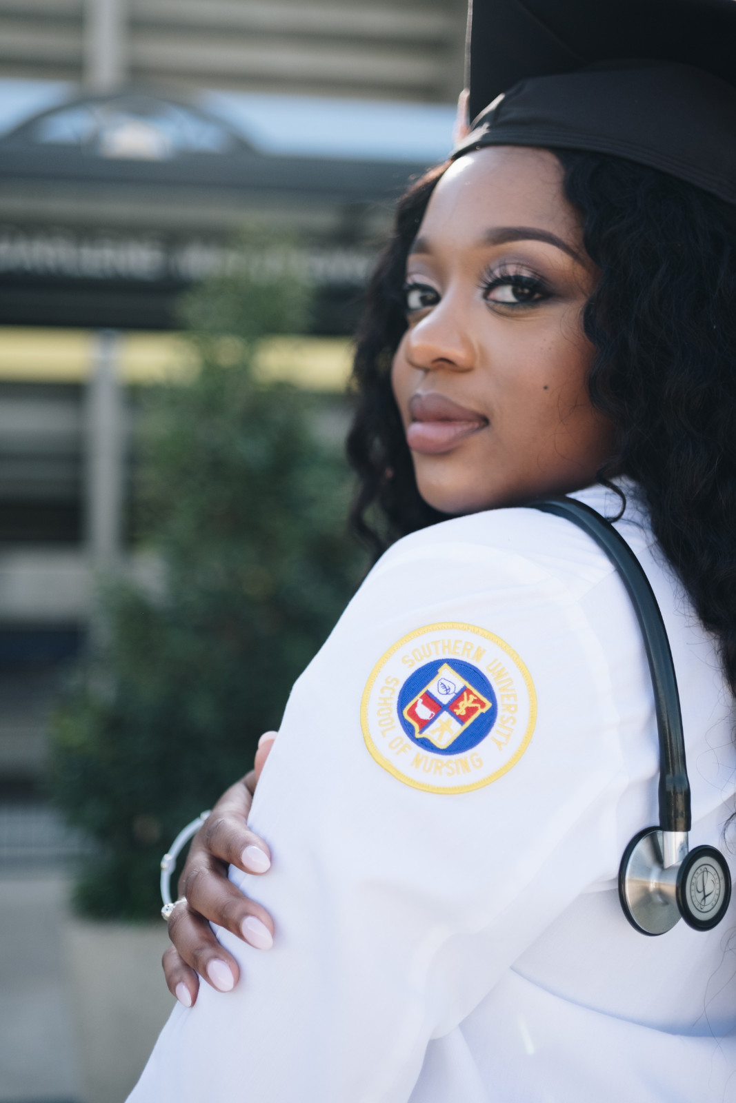 Photo of a nursing student