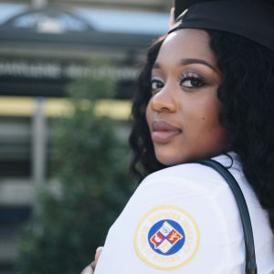 Photo of a nursing student