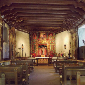 Photo of the interior of the Santuario de Chimayo