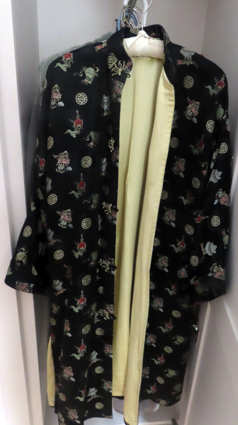 Photo of Sylvia Brett's silk coat