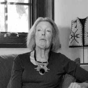 Sallie Bingham black and white still image from video