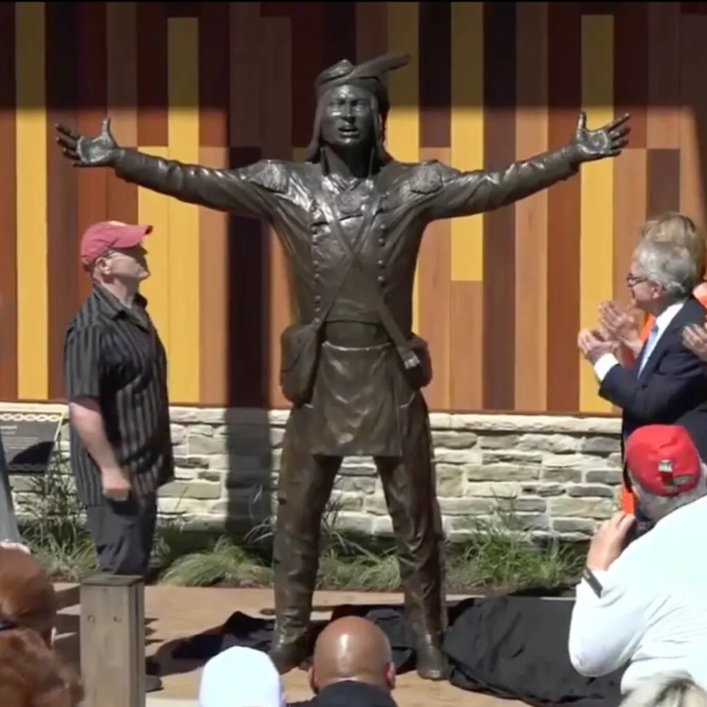 Image of Tecumseh statue by Alan Cottrill