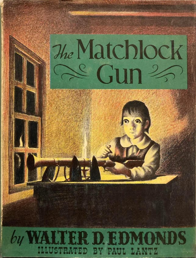 Illustration of a girl cleaning a gun